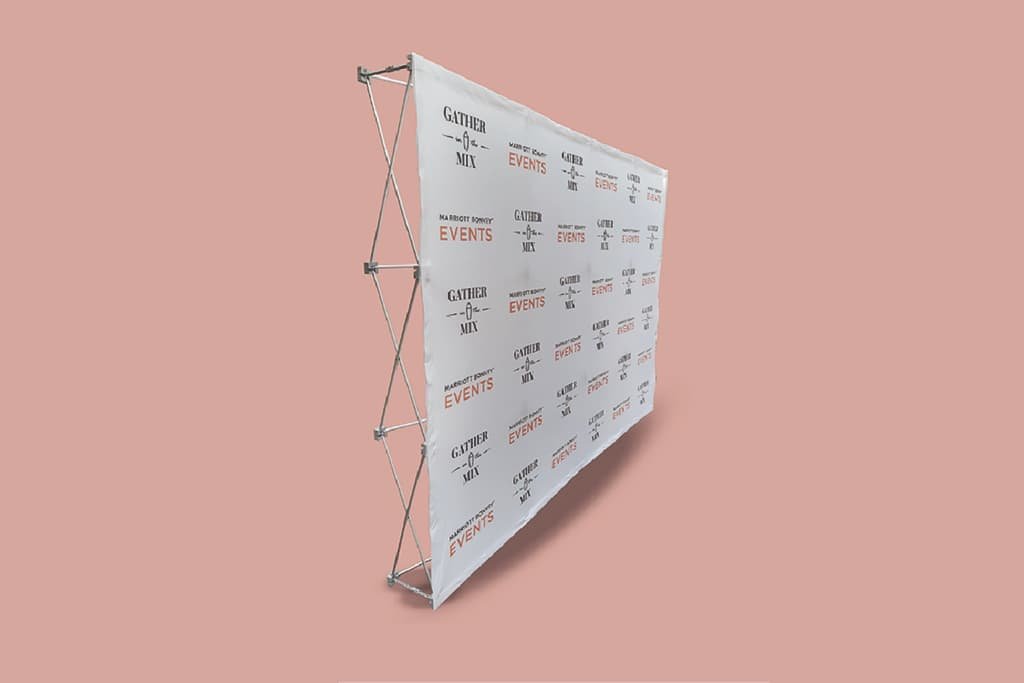 step and repeat, banner