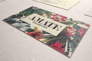 tarjetas en papel especial