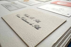 tarjetas de agradecimiento en papel coriscan