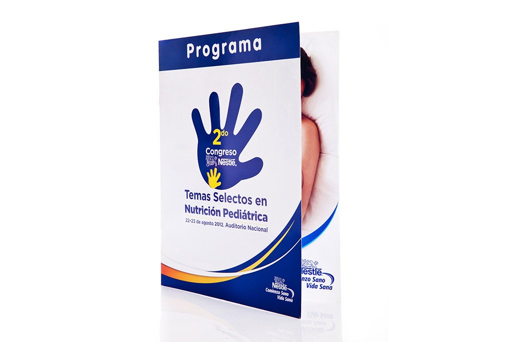 folders o programas para congresos